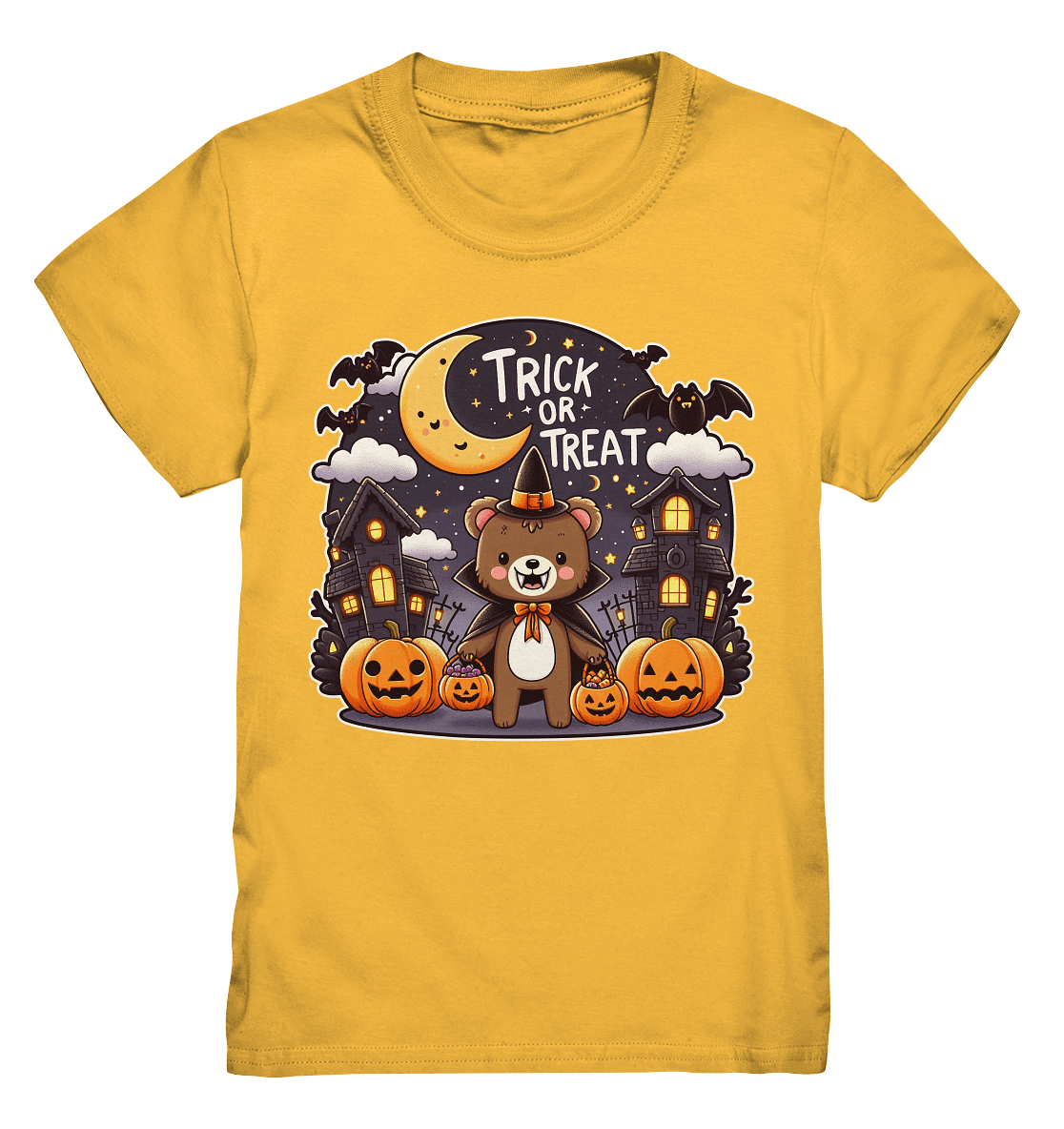 Trick or Treat – Der süßeste Bär auf Gruselmission! - Kids Premium Shirt - FaunaFeels Onlineshop Kids & Babys