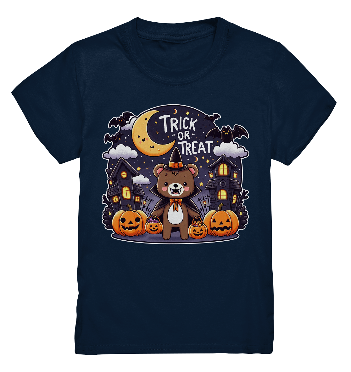 Trick or Treat – Der süßeste Bär auf Gruselmission! - Kids Premium Shirt - FaunaFeels Onlineshop Kids & Babys