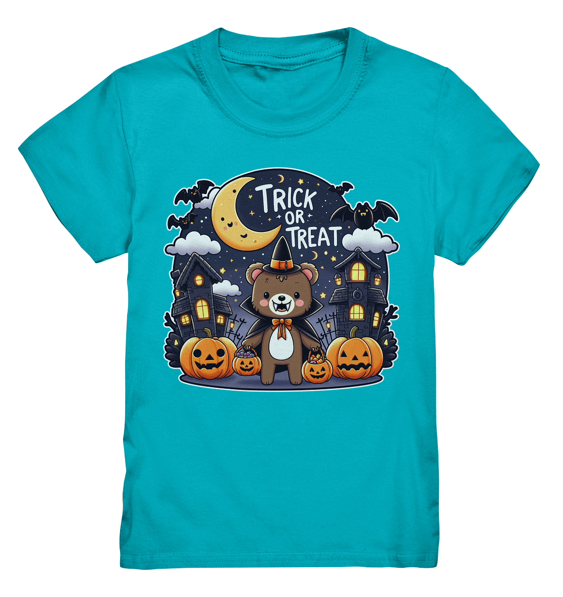Trick or Treat – Der süßeste Bär auf Gruselmission! - Kids Premium Shirt - FaunaFeels Onlineshop Kids & Babys