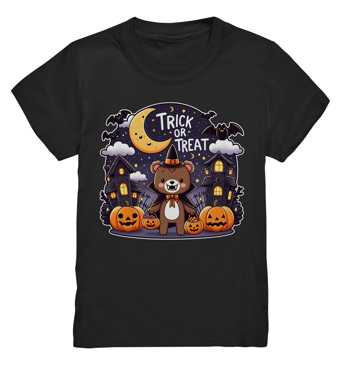 Trick or Treat – Der süßeste Bär auf Gruselmission! - Kids Premium Shirt - FaunaFeels Onlineshop Kids & Babys