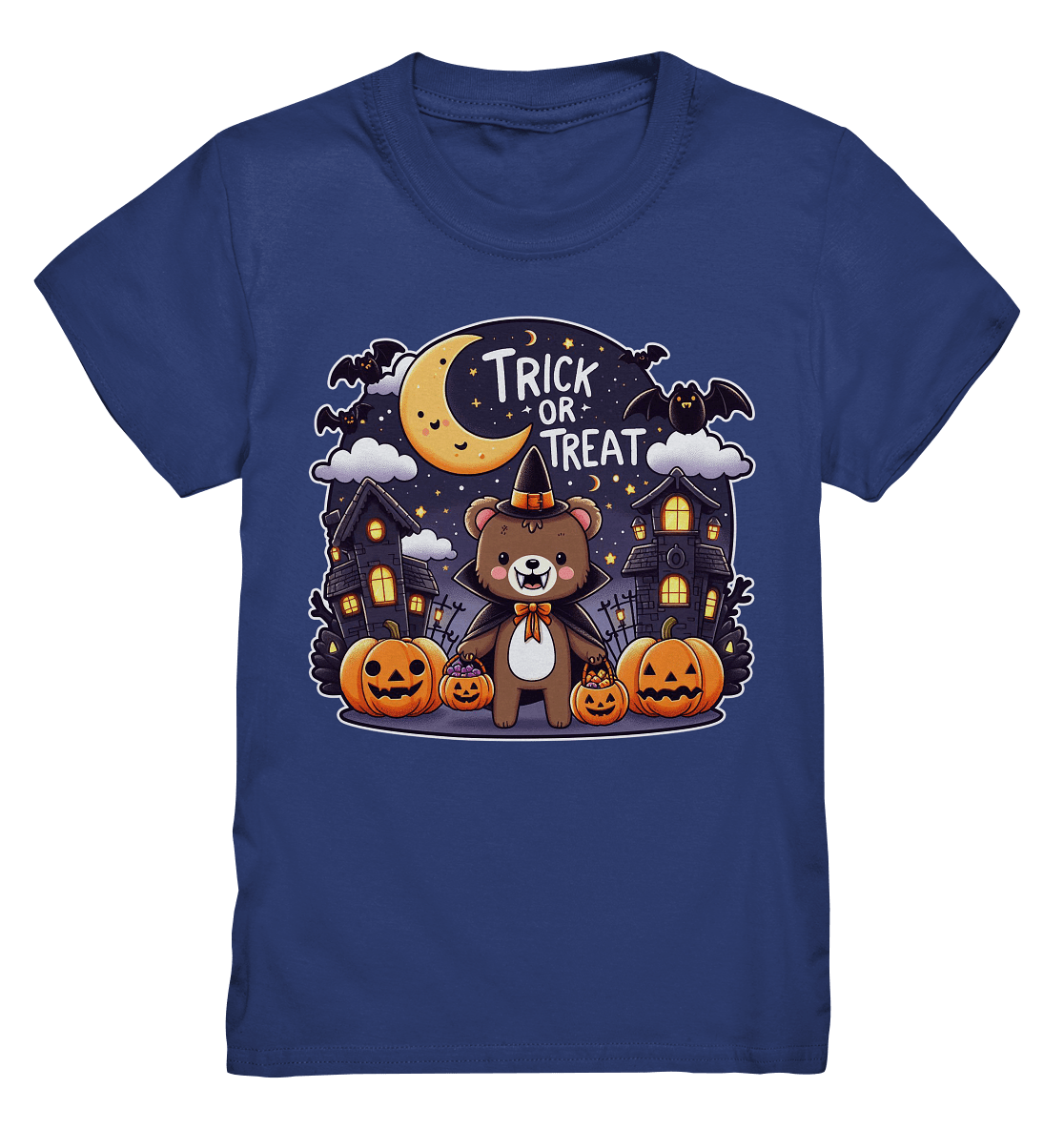 Trick or Treat – Der süßeste Bär auf Gruselmission! - Kids Premium Shirt - FaunaFeels Onlineshop Kids & Babys