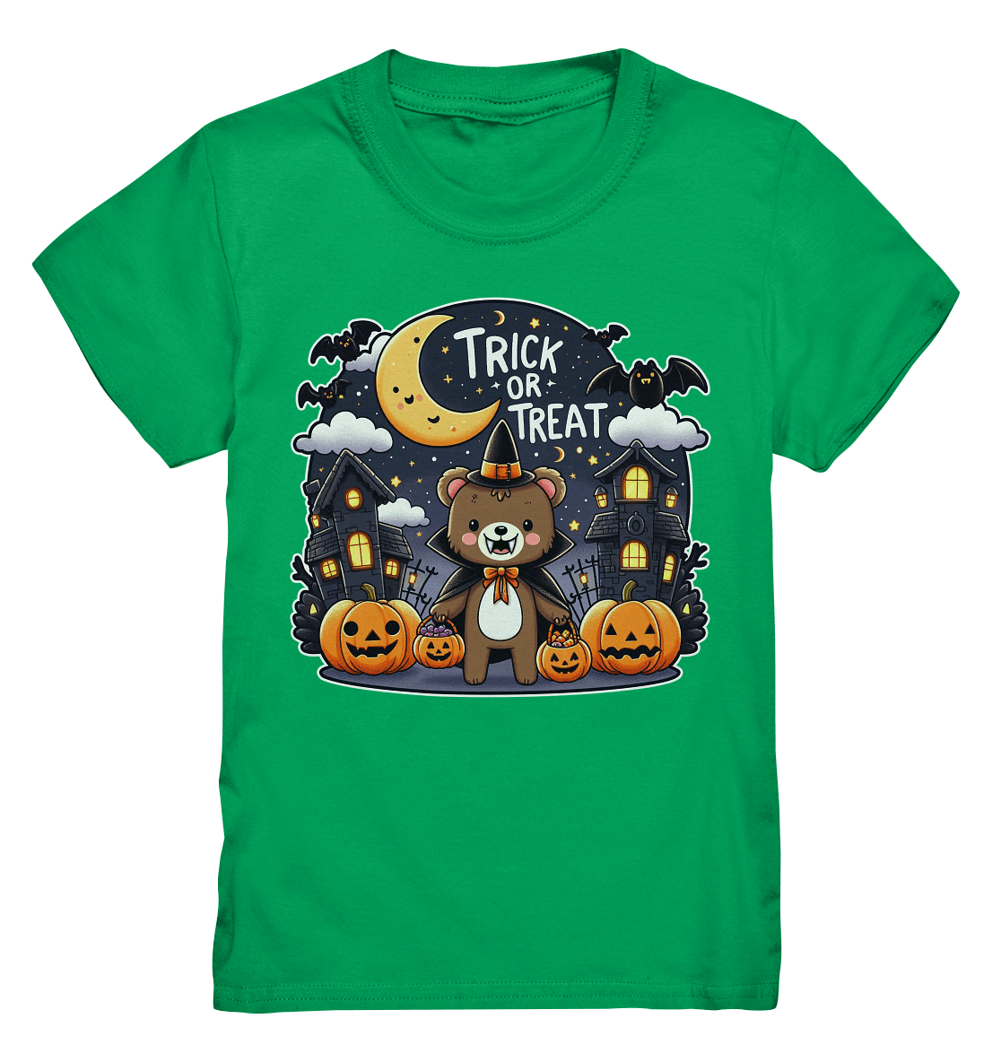 Trick or Treat – Der süßeste Bär auf Gruselmission! - Kids Premium Shirt - FaunaFeels Onlineshop Kids & Babys