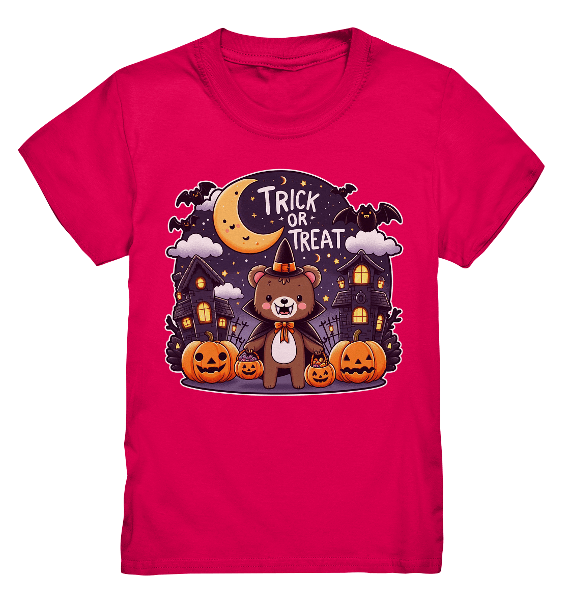 Trick or Treat – Der süßeste Bär auf Gruselmission! - Kids Premium Shirt - FaunaFeels Onlineshop Kids & Babys