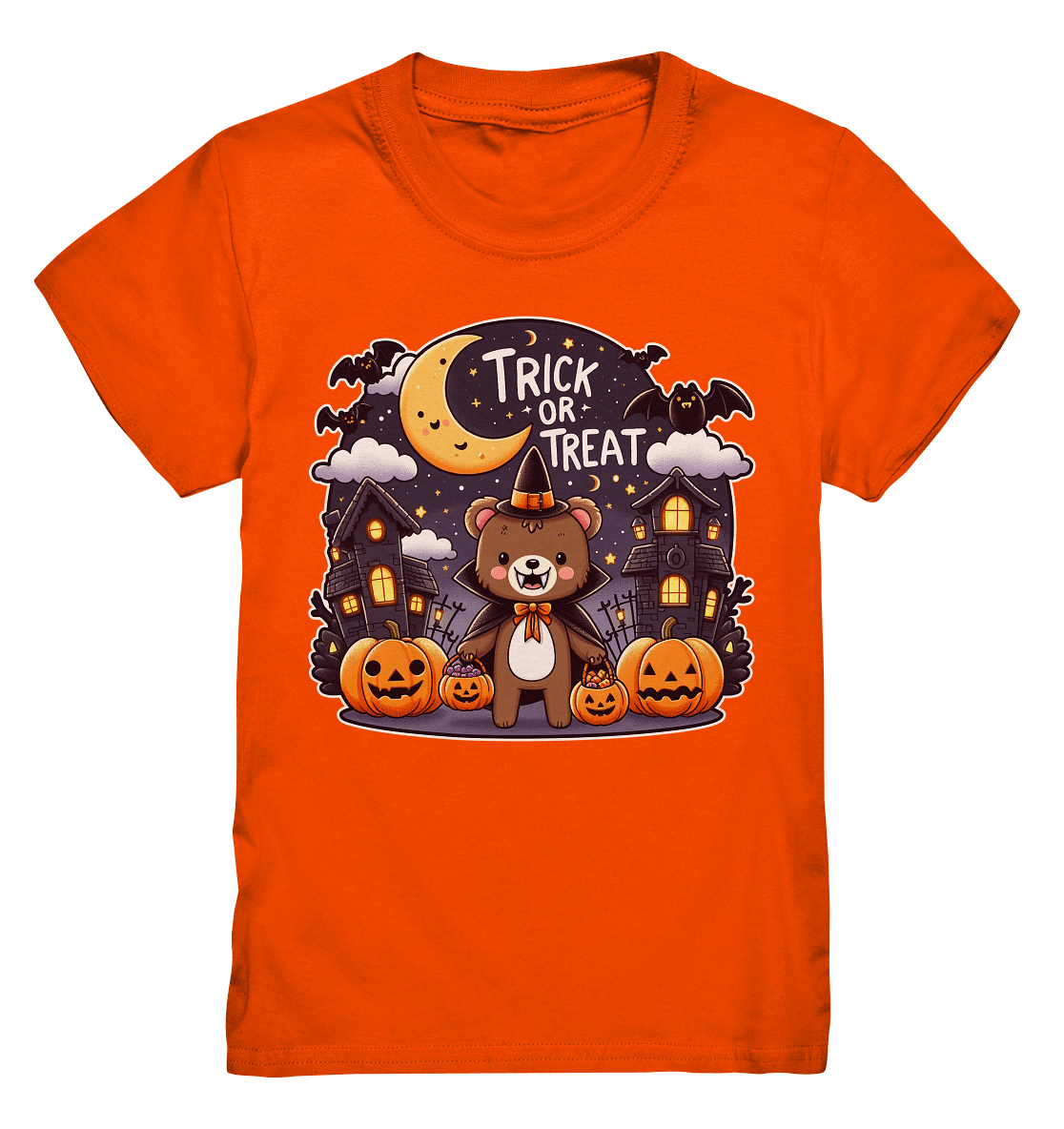 Trick or Treat – Der süßeste Bär auf Gruselmission! - Kids Premium Shirt - FaunaFeels Onlineshop Kids & Babys