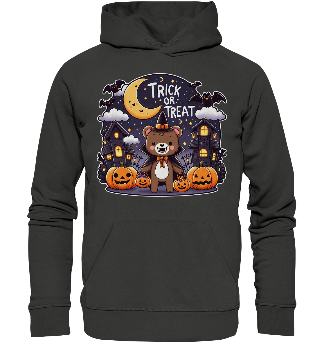 Trick or Treat – Der süßeste Bär auf Gruselmission! - Premium Unisex Hoodie - FaunaFeels Onlineshop Hoodies