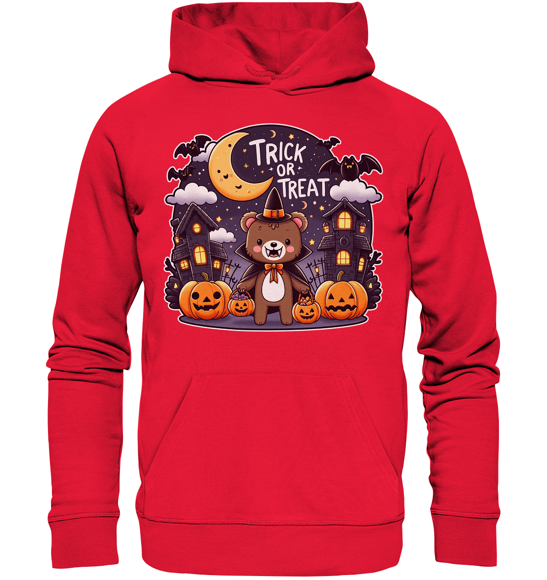Trick or Treat – Der süßeste Bär auf Gruselmission! - Premium Unisex Hoodie - FaunaFeels Onlineshop Hoodies