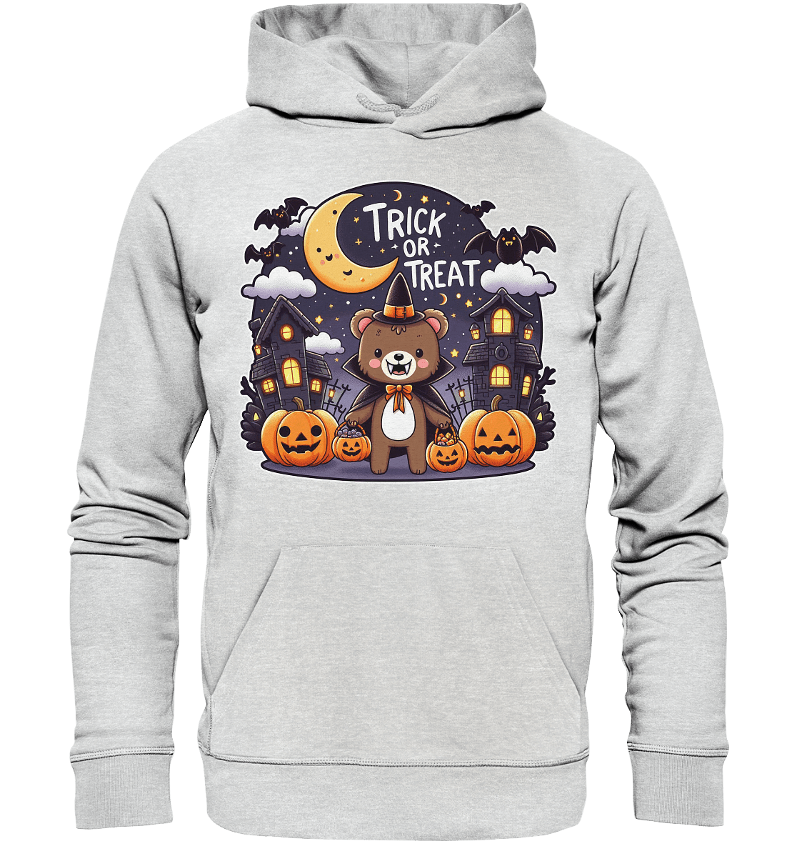 Trick or Treat – Der süßeste Bär auf Gruselmission! - Premium Unisex Hoodie - FaunaFeels Onlineshop Hoodies
