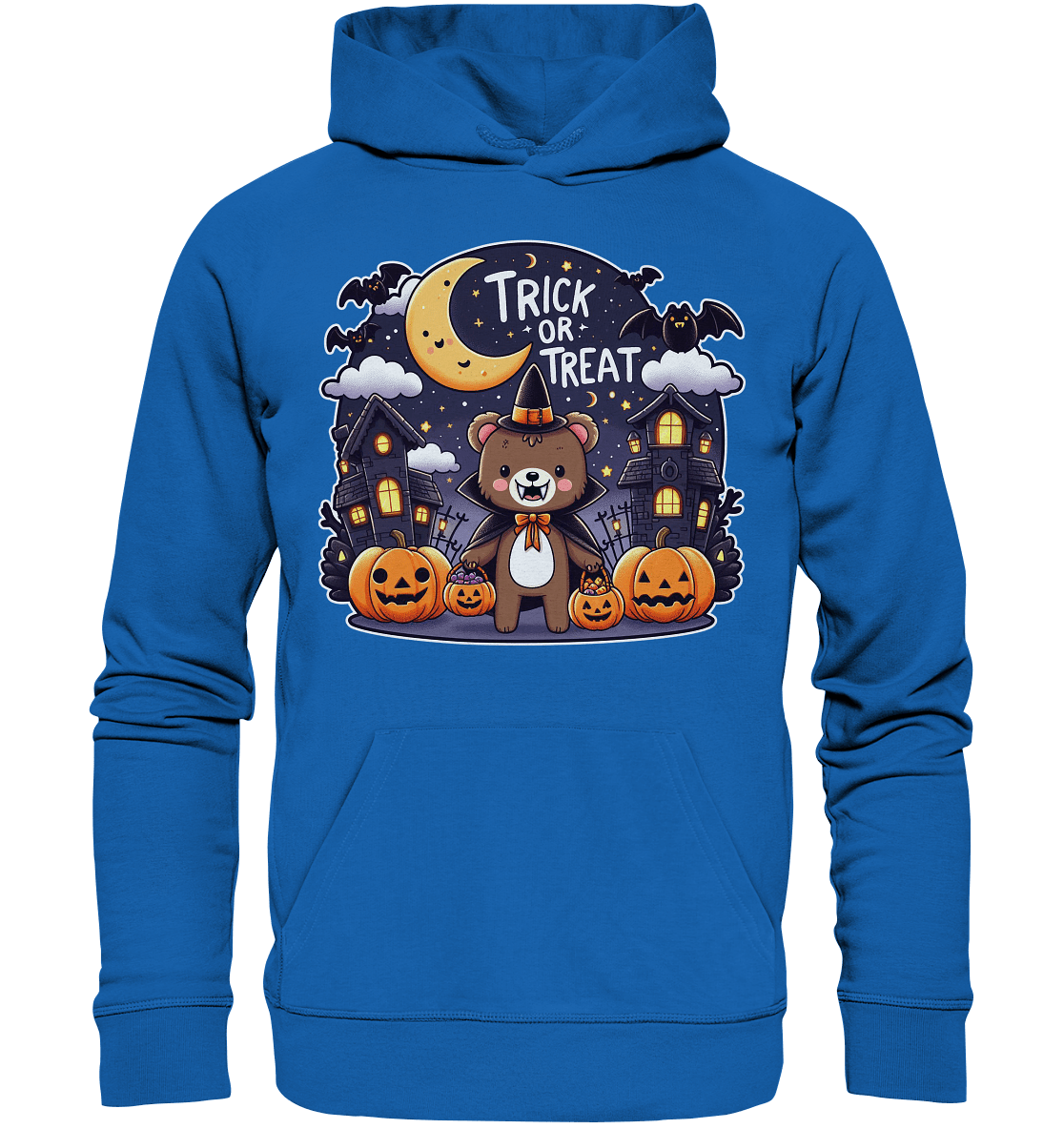 Trick or Treat – Der süßeste Bär auf Gruselmission! - Premium Unisex Hoodie - FaunaFeels Onlineshop Hoodies