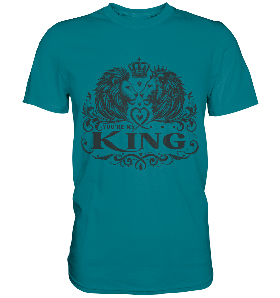 You're My King - Majestätische Löwen mit Krone - Premium Shirt - FaunaFeels Onlineshop Unisex - Shirts