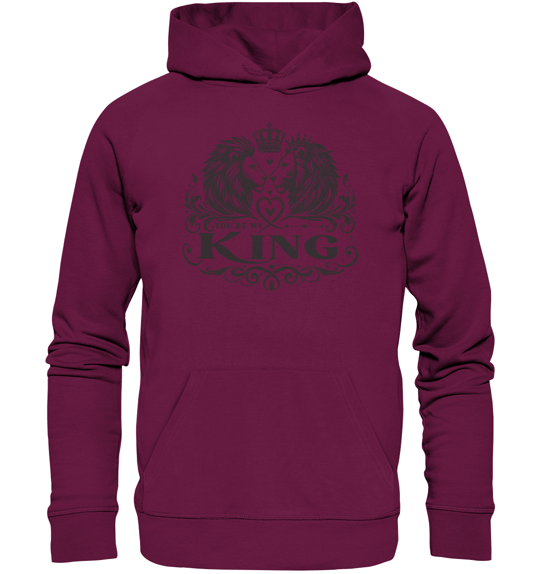 You're My King - Majestätische Löwen mit Krone - Premium Unisex Hoodie - FaunaFeels Onlineshop Hoodies