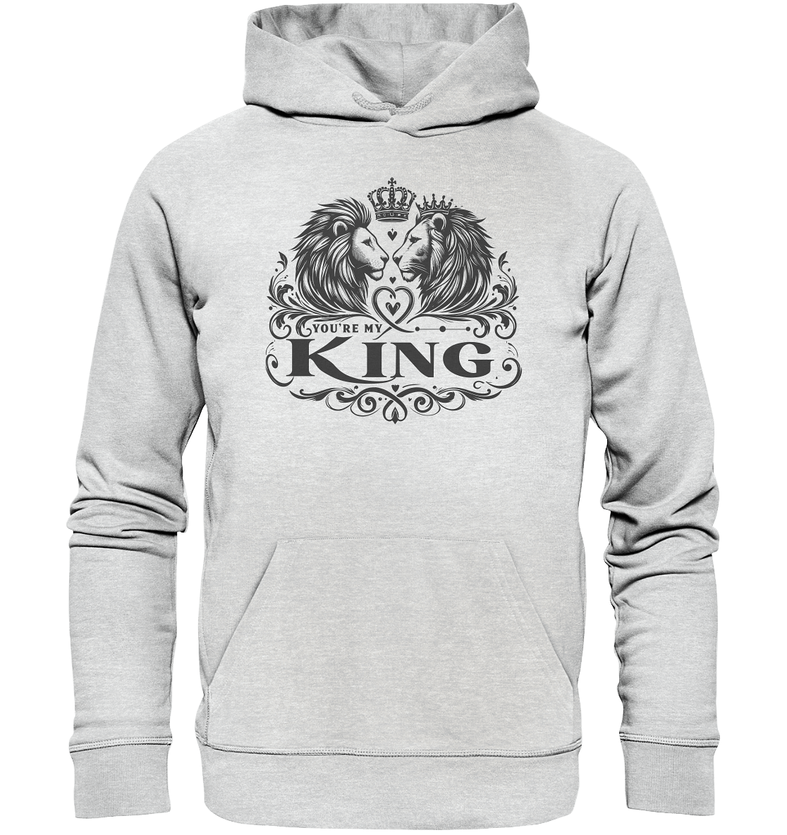 You're My King - Majestätische Löwen mit Krone - Premium Unisex Hoodie - FaunaFeels Onlineshop Hoodies