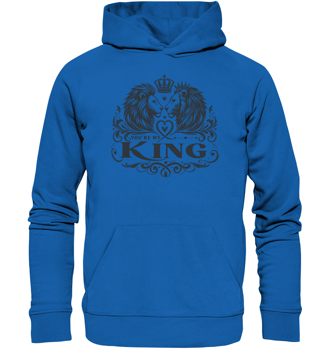 You're My King - Majestätische Löwen mit Krone - Premium Unisex Hoodie - FaunaFeels Onlineshop Hoodies