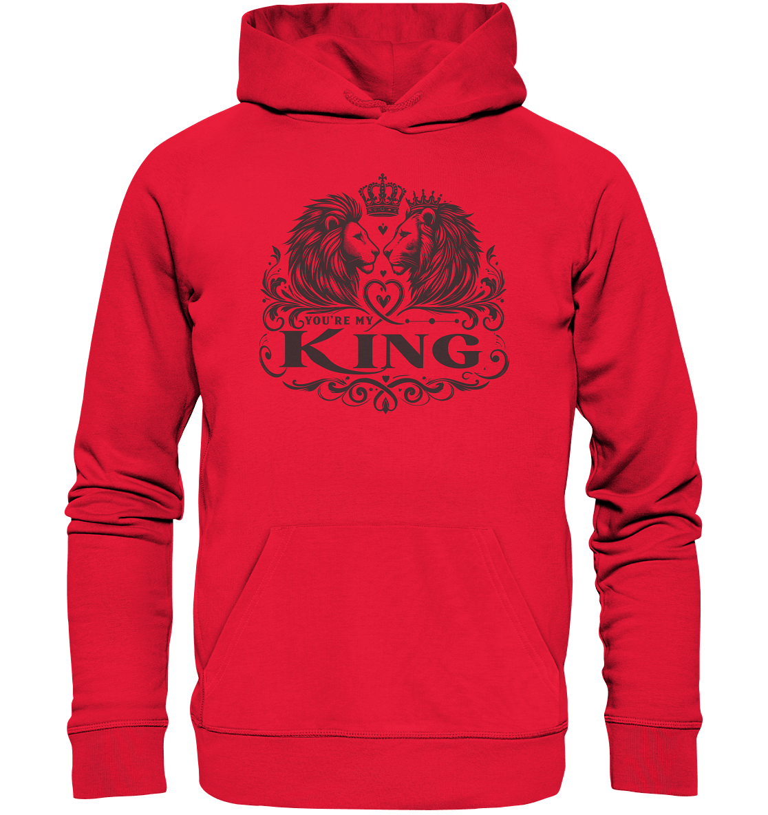 You're My King - Majestätische Löwen mit Krone - Premium Unisex Hoodie - FaunaFeels Onlineshop Hoodies