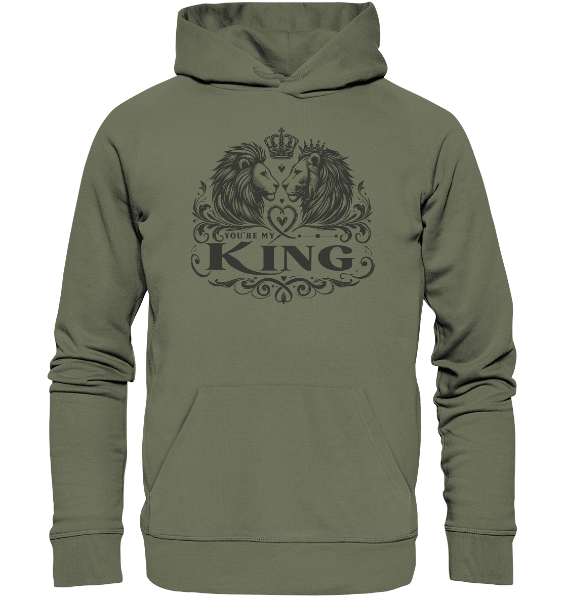 You're My King - Majestätische Löwen mit Krone - Premium Unisex Hoodie - FaunaFeels Onlineshop Hoodies